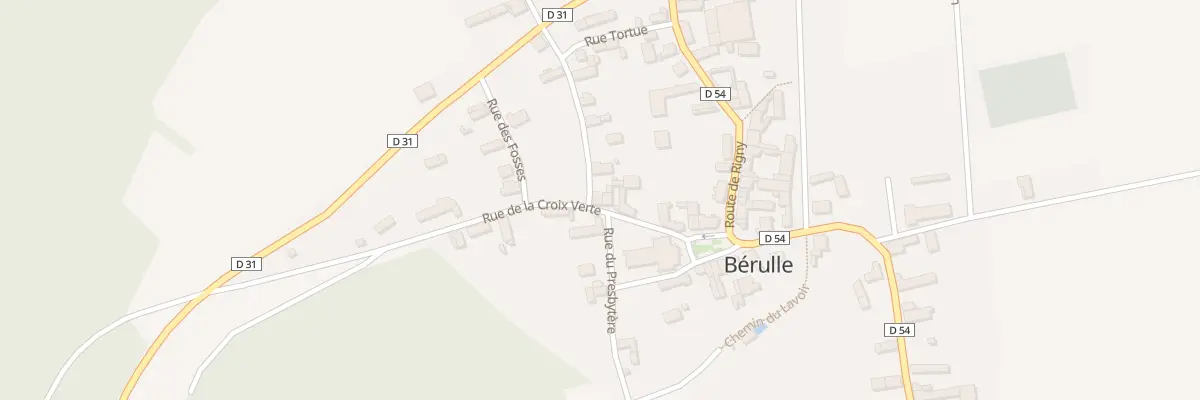 Plan du 6 Rue de la Croix Verte à Bérulle
