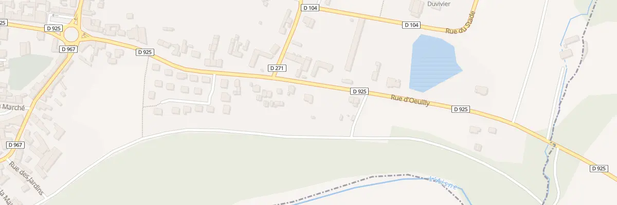 Plan du 29 Rue d’Oeuilly à Bourg-et-Comin