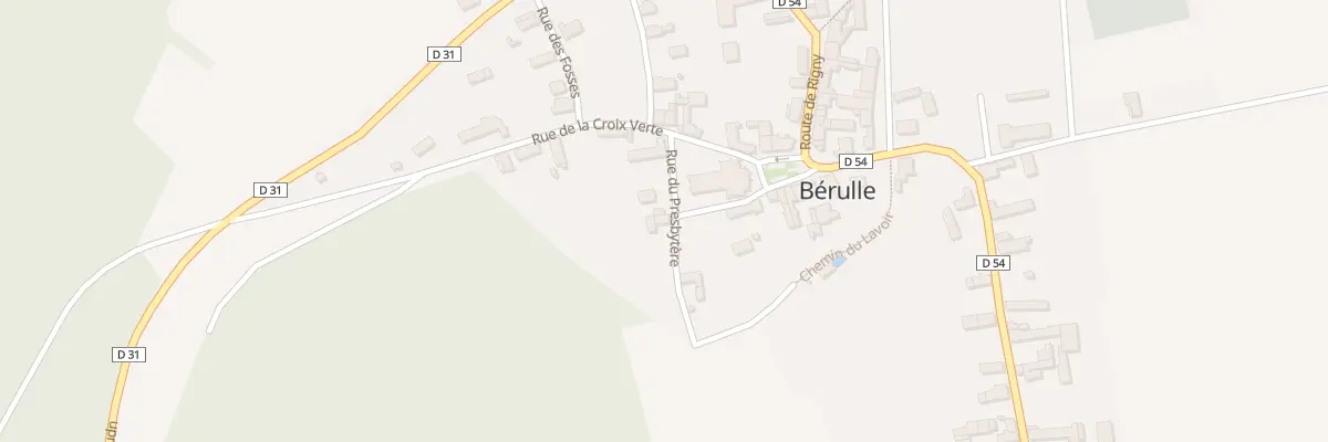 Plan du 2 Rue du Presbytere à Bérulle