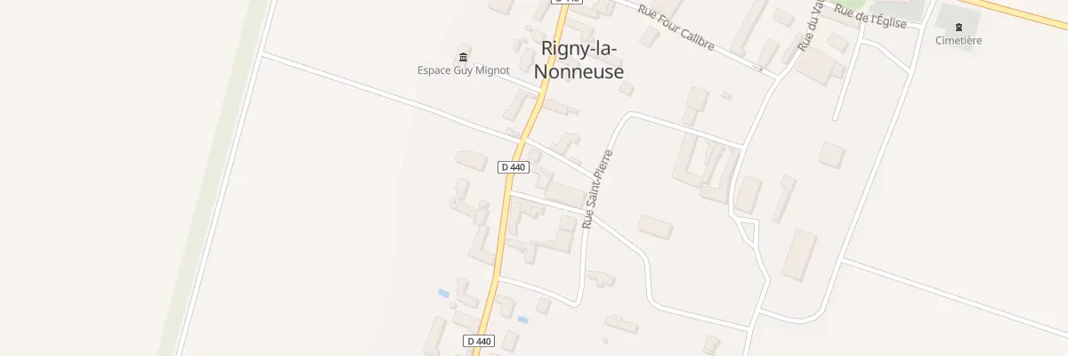 Plan du 18 Rte de Bailly à Rigny-la-Nonneuse
