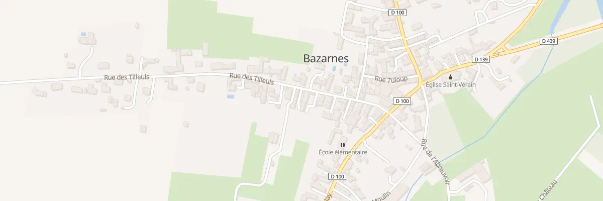 Plan du 15 Rue des Tilleuls à Bazarnes