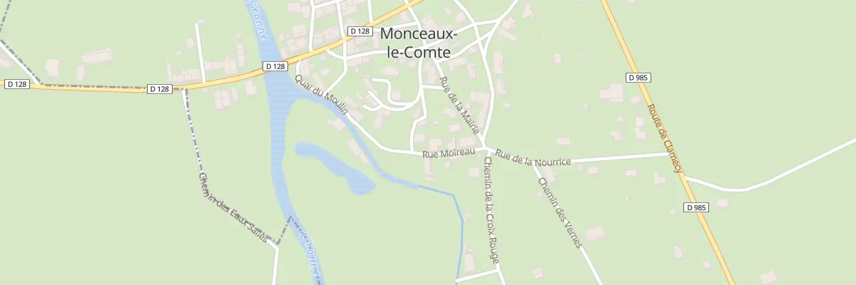Plan du 206 Le Bourg à Monceaux-le-Comte