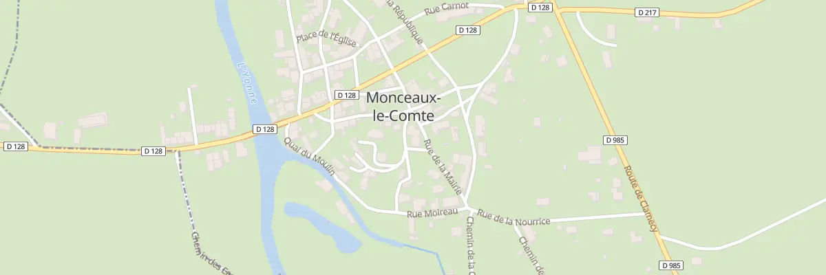 Plan du 6 Pl André Grosjean à Monceaux-le-Comte