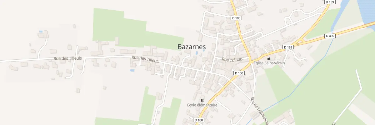 Plan du 20 Rue des Tilleuls à Bazarnes