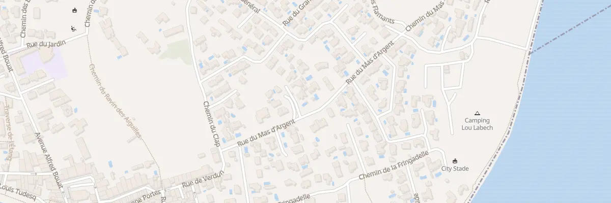 Plan du 180 Che du Mas d’Argent à Bouzigues