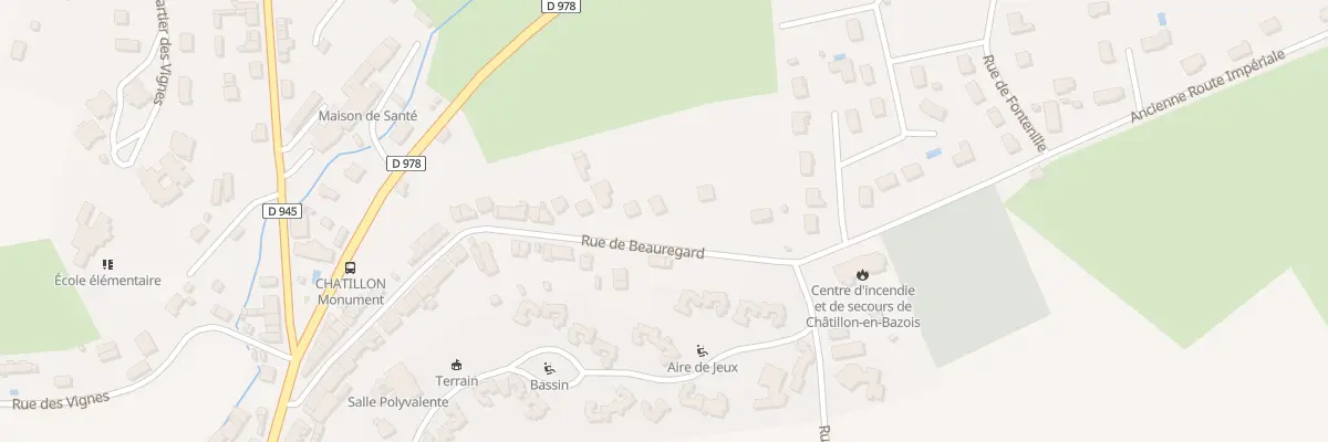 Plan du 46 Rue de Beauregard à Châtillon-en-Bazois