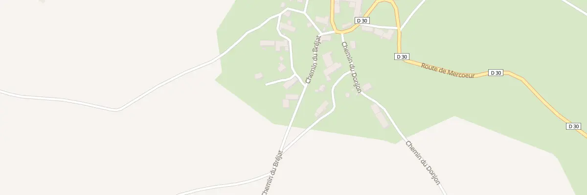 Plan du 160 Che du Bréjat à Saint-Privat-d’Allier