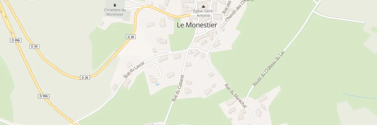 Plan du 5055 Le Bourg au Monestier