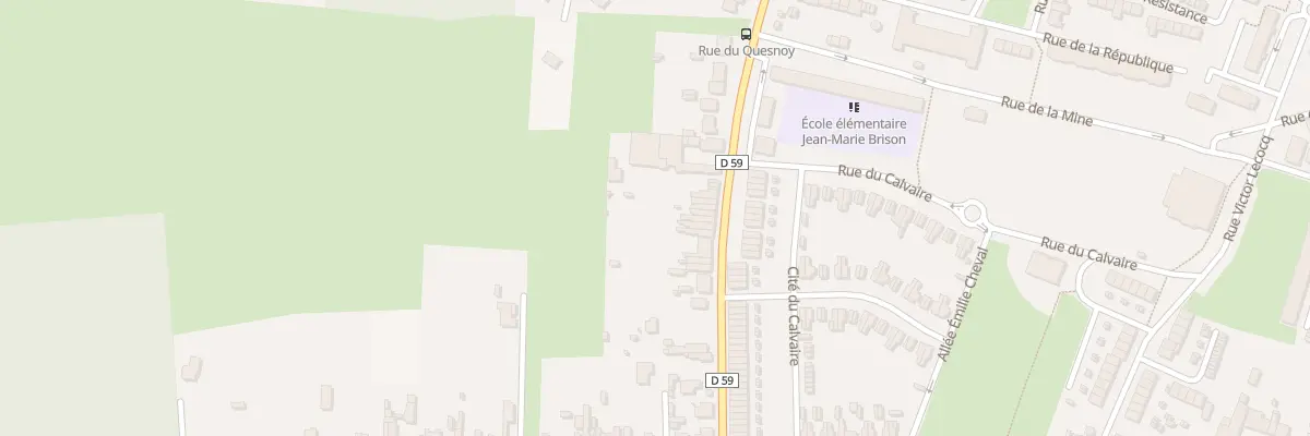 Plan du 185 Rue du Quesnoy à Quiévrechain