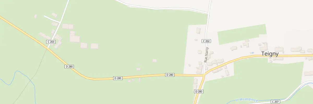 Plan du 2 Rte de Metz le Comte à Teigny
