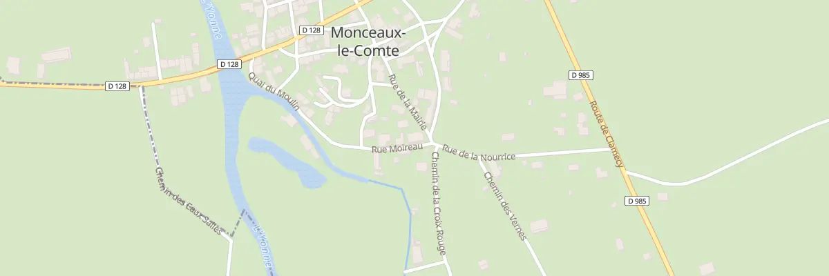 Plan du 6 Rue de la Mairie à Monceaux-le-Comte