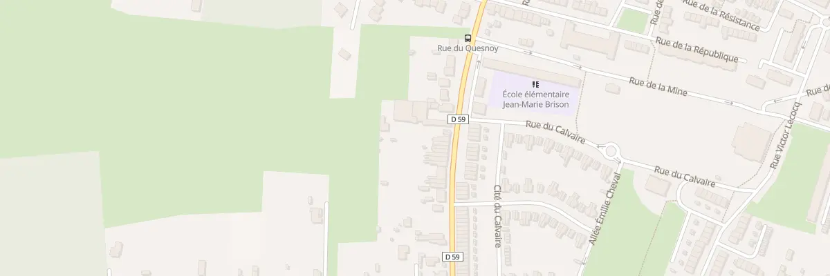 Plan du 177 Rue du Quesnoy à Quiévrechain