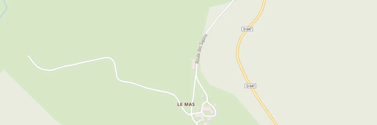 Plan du 380 Rte des Sapins à Connangles