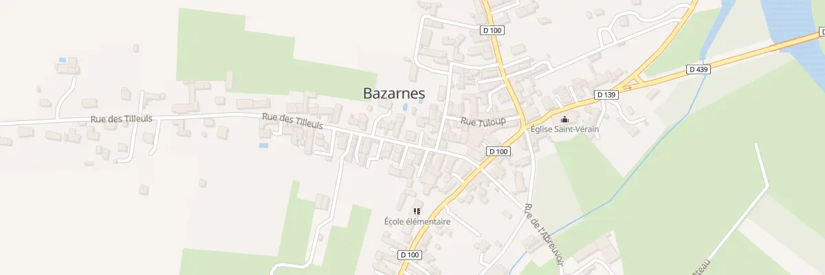Plan du 14 Rue des Tilleuls à Bazarnes