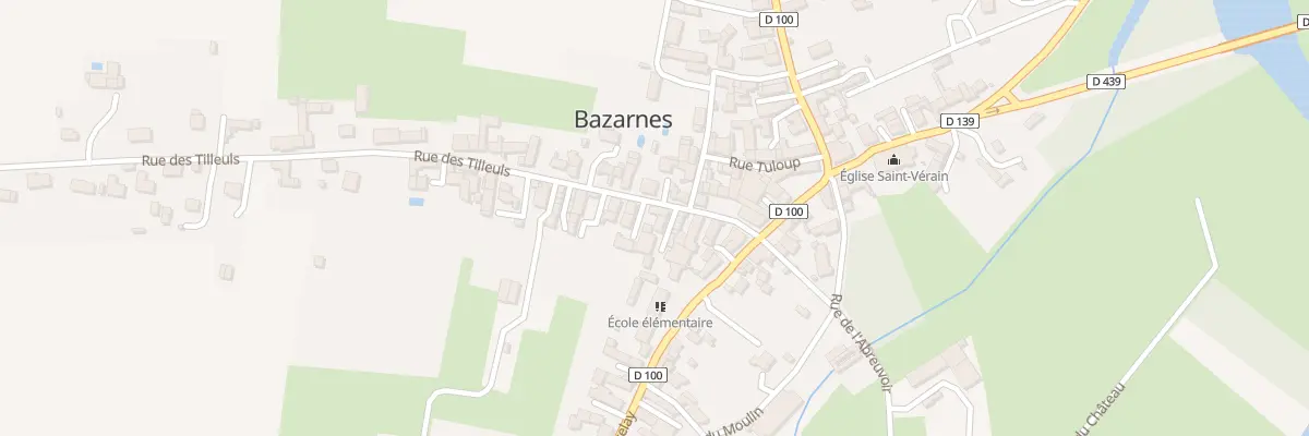 Plan du 7 Rue des Tilleuls à Bazarnes