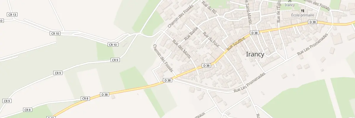 Plan du 9 Rue des Morts à Irancy