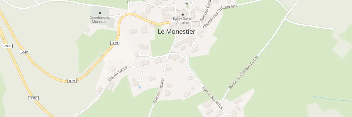 Plan du 5058 Le Bourg au Monestier
