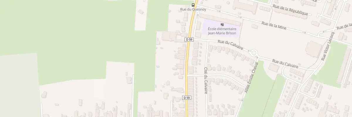 Plan du 189 Rue du Quesnoy à Quiévrechain