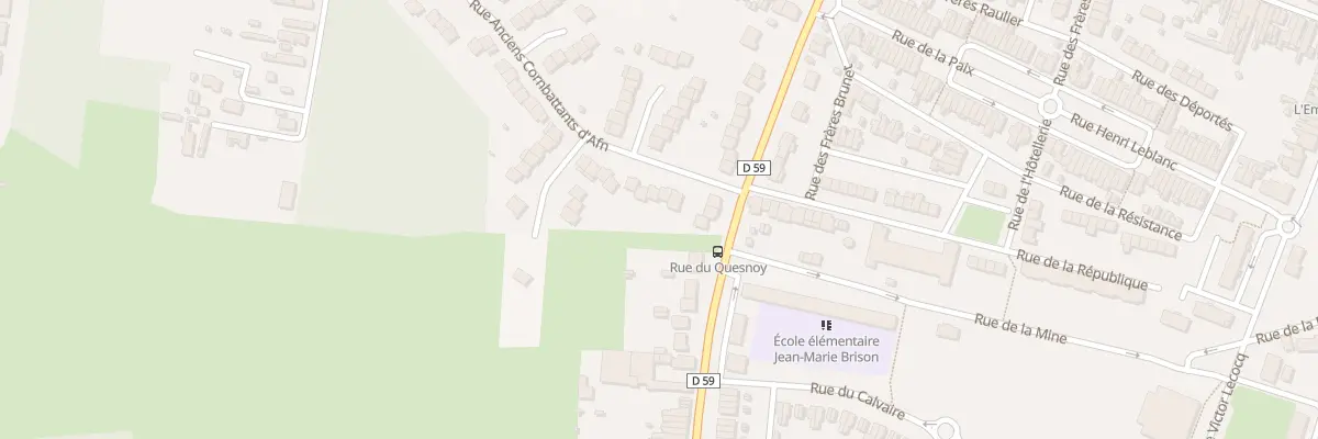 Plan du 4 Rue Anciens Combattants d’Afn à Quiévrechain