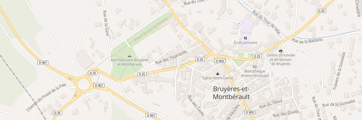 Plan du 9 Rue des Tisserands à Bruyères-et-Montbérault