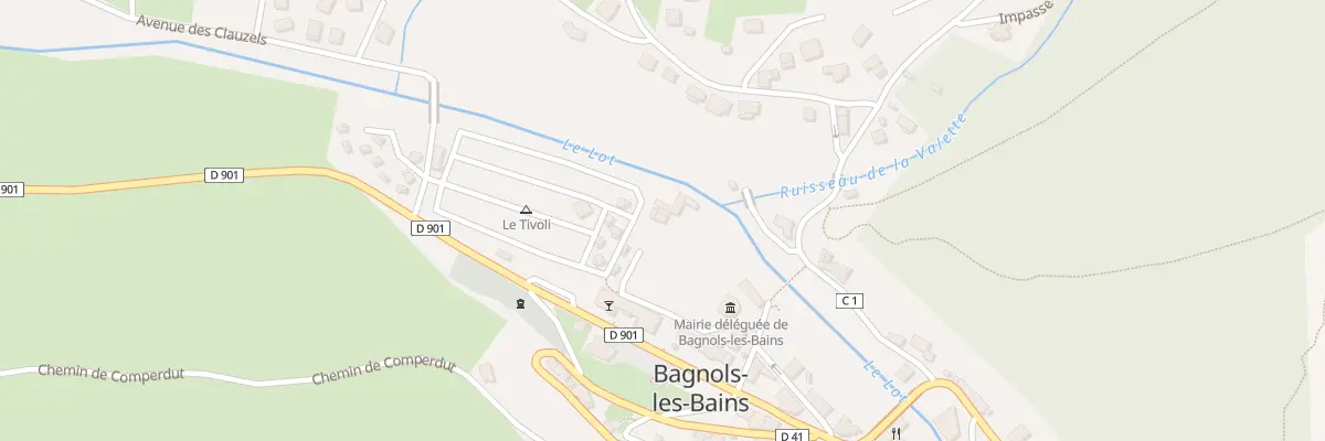 Plan du 5116A Le Moulin - Bagnols à Mont Lozère et Goulet