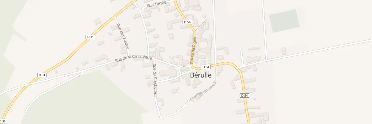 Plan du 2 Pl de l’Eglise à Bérulle
