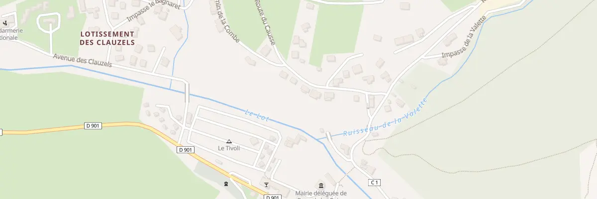 Plan du 143 Rte du Causse à Mont Lozère et Goulet