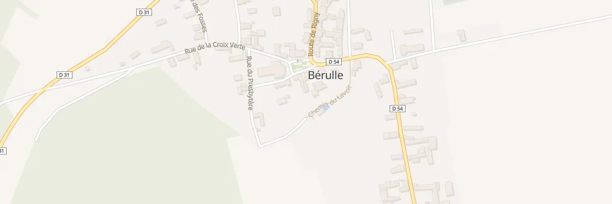 Plan du 5 Pl de l’Eglise à Bérulle