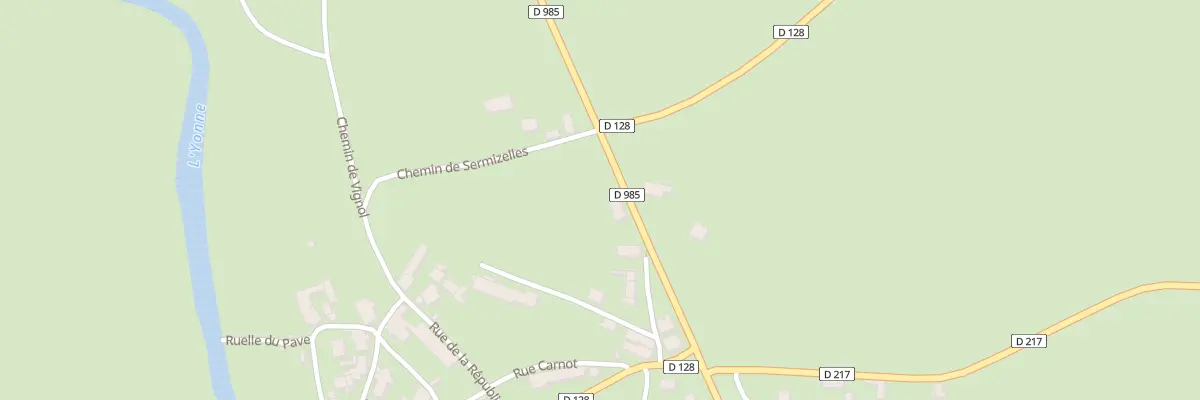 Plan du 96 Le Bourg à Monceaux-le-Comte