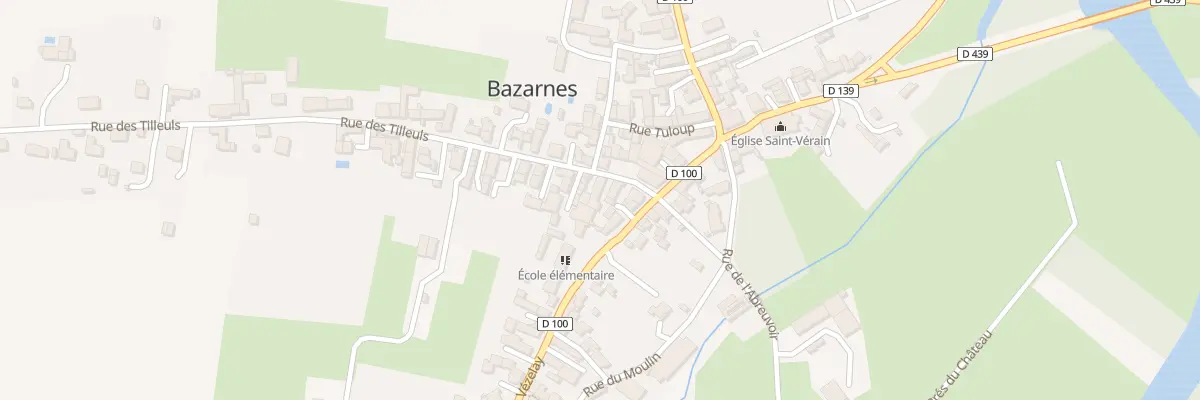 Plan du 3 Rue des Tilleuls à Bazarnes