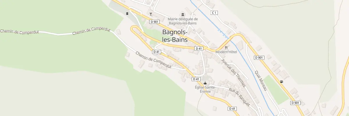 Plan du 14 Rte de la Loubière à Mont Lozère et Goulet