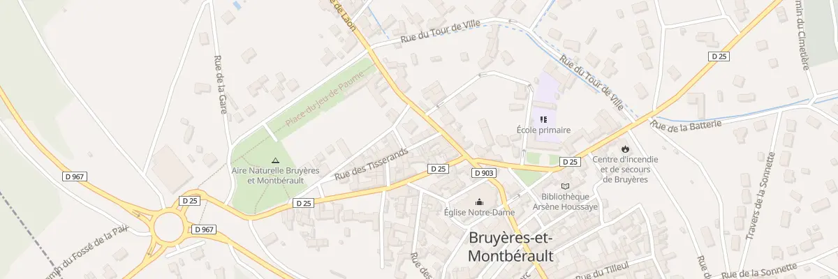 Plan du 6 Rue des Tisserands à Bruyères-et-Montbérault