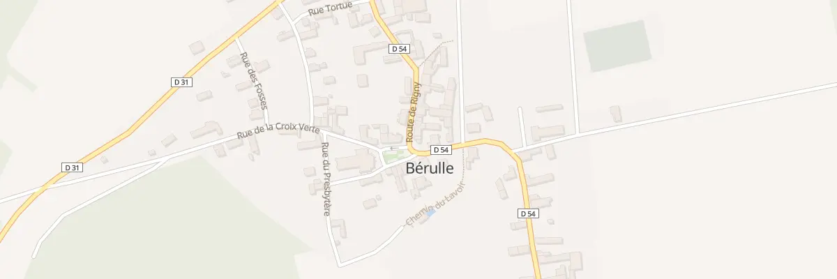 Plan du 1 Rue du Faubourg à Bérulle