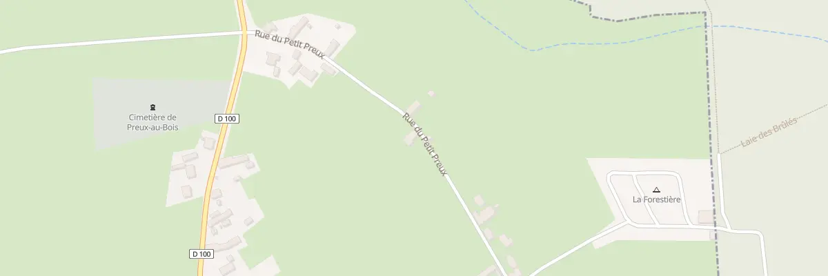 Plan du 14 Rue du Petit Preux à Preux-au-Bois