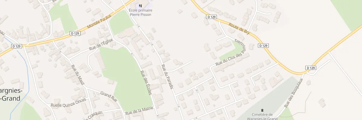 Plan du 15 Rue du Paradis à Wargnies-le-Grand