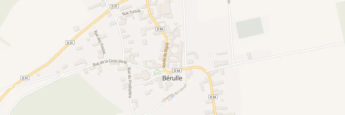 Plan du 4 Rte de Rigny à Bérulle
