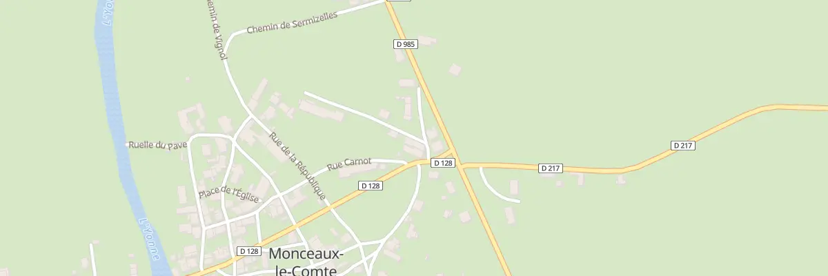 Plan du 1 Che de Saizy à Monceaux-le-Comte