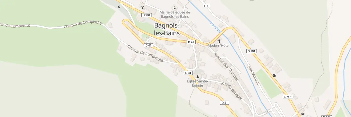 Plan du 25 Rte de la Loubière à Mont Lozère et Goulet