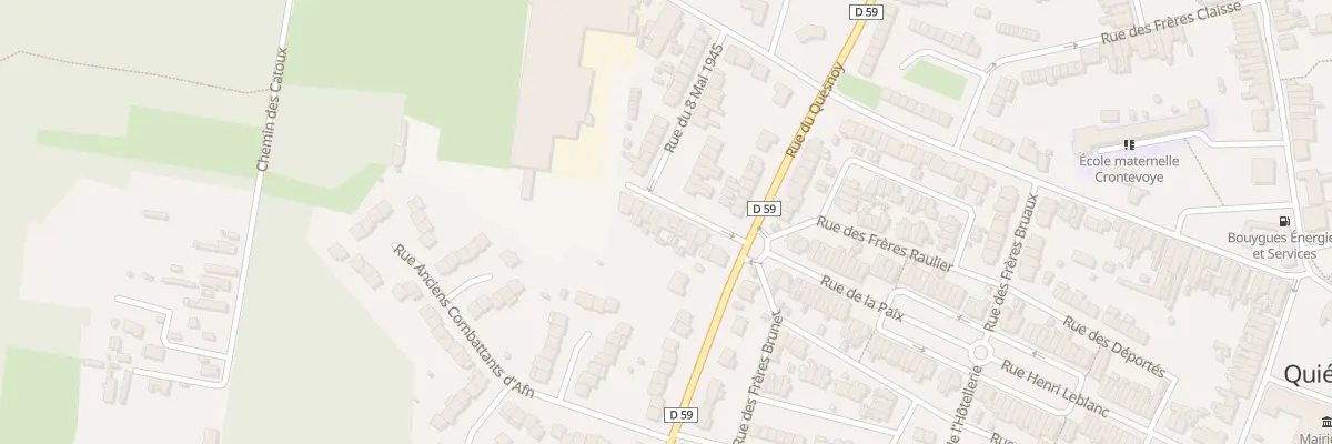 Plan du 14 Rue du Huit Mai 1945 à Quiévrechain