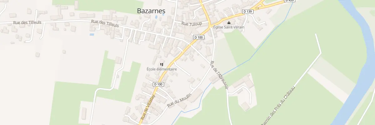 Plan du 13 Rue de Vézelay à Bazarnes