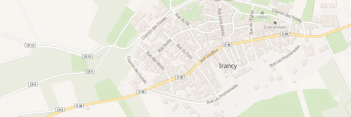 Plan du 13 Rue du Four à Irancy
