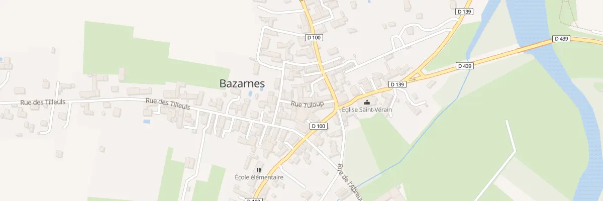 Plan du 2 Rue Tuloup à Bazarnes