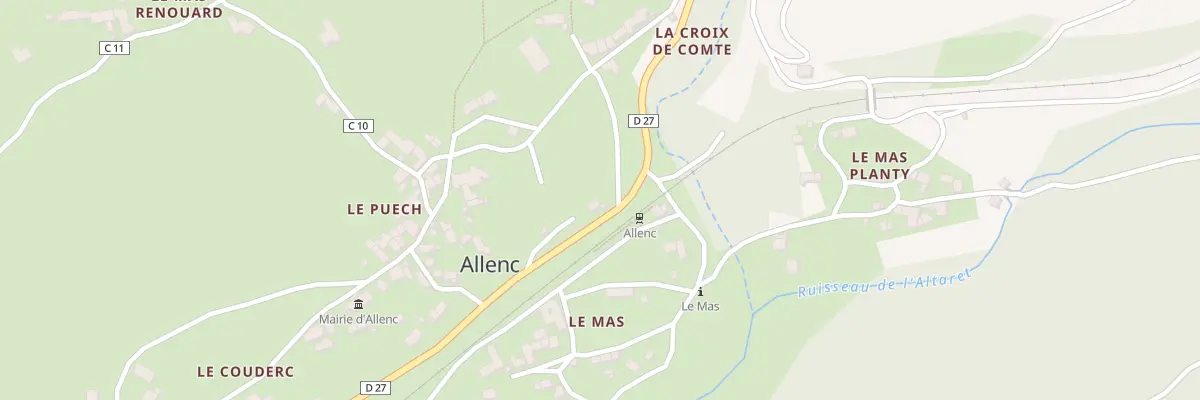 Plan du 5081 Allenc Village à Allenc