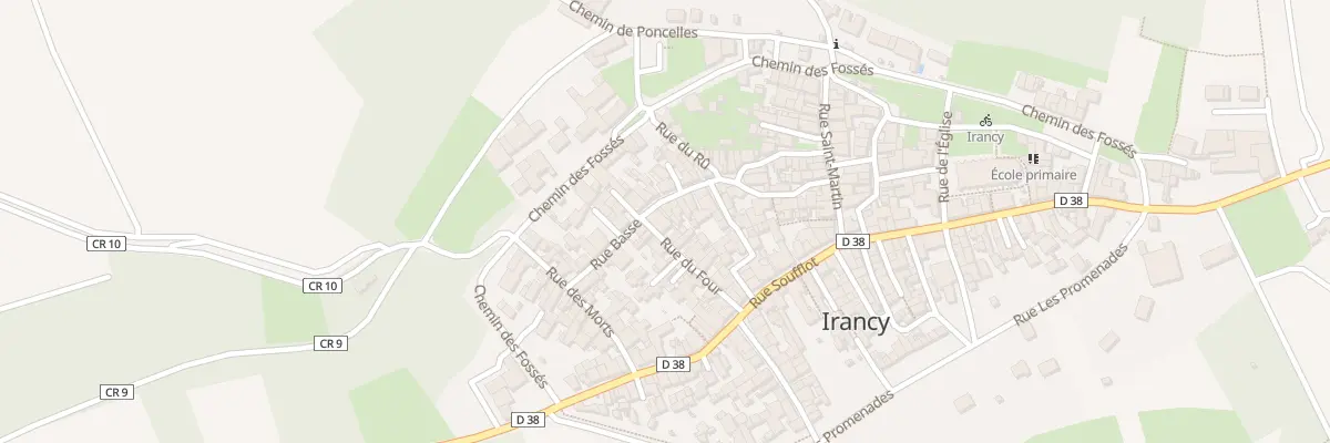 Plan du 12 Rue du Four à Irancy