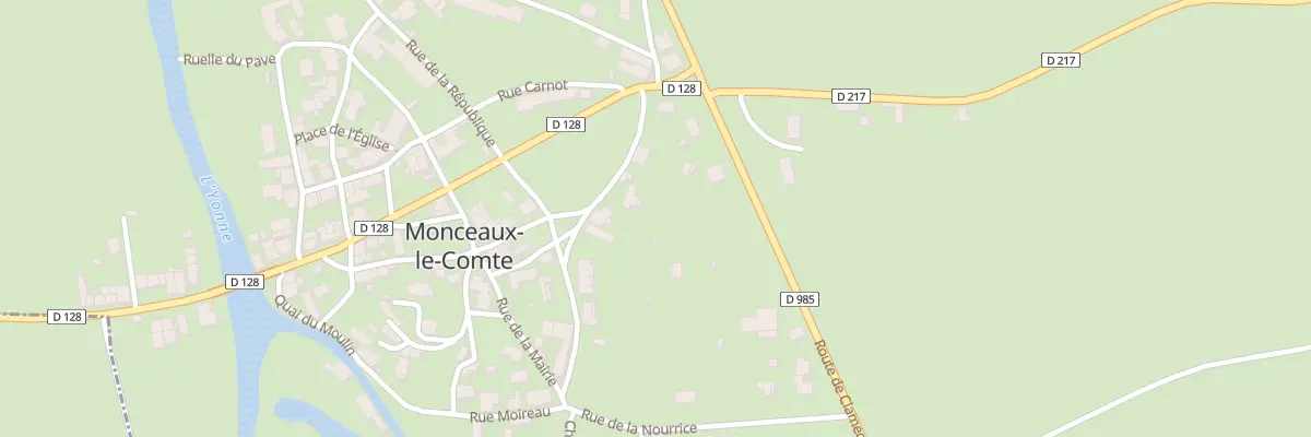 Plan du 11 Le Bourg à Monceaux-le-Comte