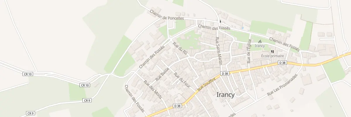 Plan du 14 Rue Basse à Irancy