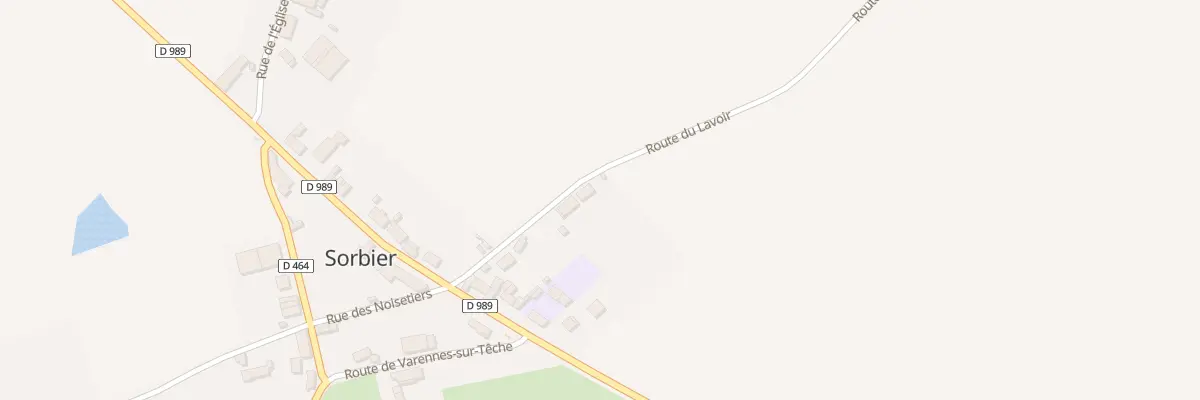 Plan du 12 Rte du Lavoir à Sorbier