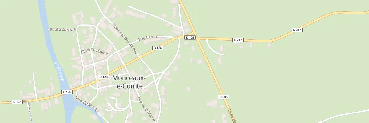 Plan du 10 Le Bourg à Monceaux-le-Comte