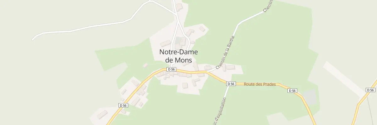 Plan du 5070 Notre Dame de Mons à Champétières