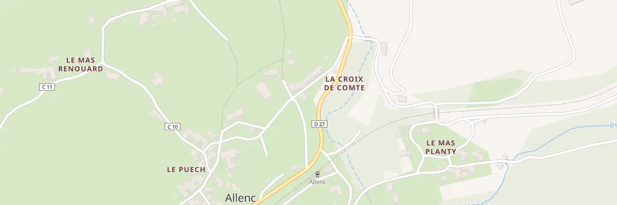 Plan du 5077 La Croix de Conte Sud à Allenc